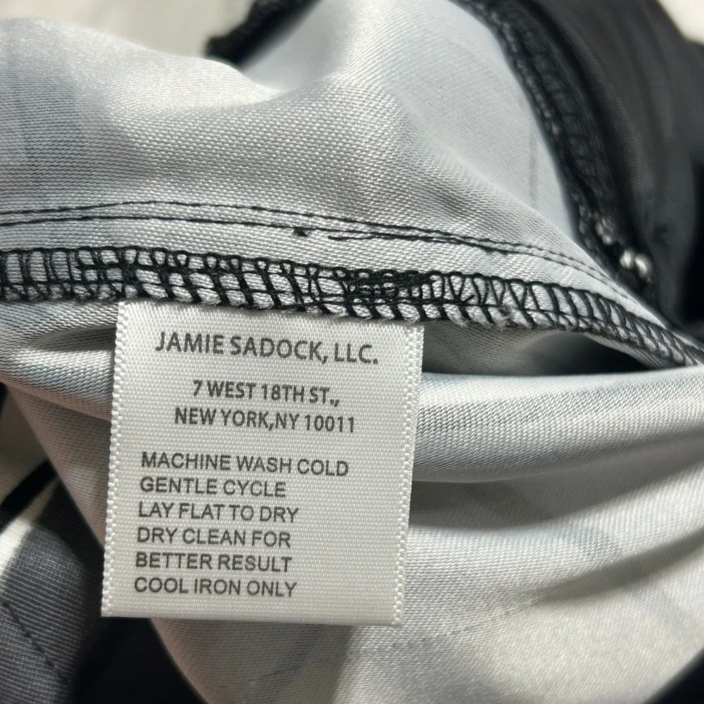 Jamie Sadock Womens Gray Abstract Geometric Golf Shorts Size 14 Black White - Picture 9 of 12